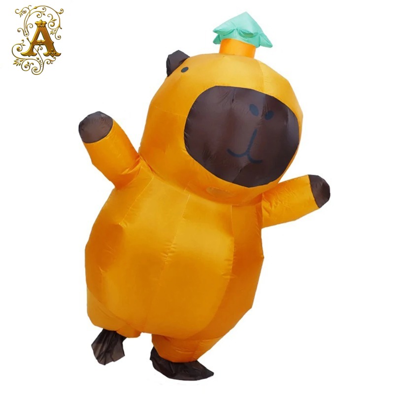 Cosplay Prop Business - Aufblasbares Capybara-Kostüm für Geschäftsaktivitäten, Erwachsenen-Tragbare Cartoon-Puppe,
