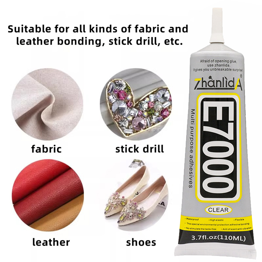 Contact Cement Glue - E7000 Kleber Klarer Kontakt DIY Stoff