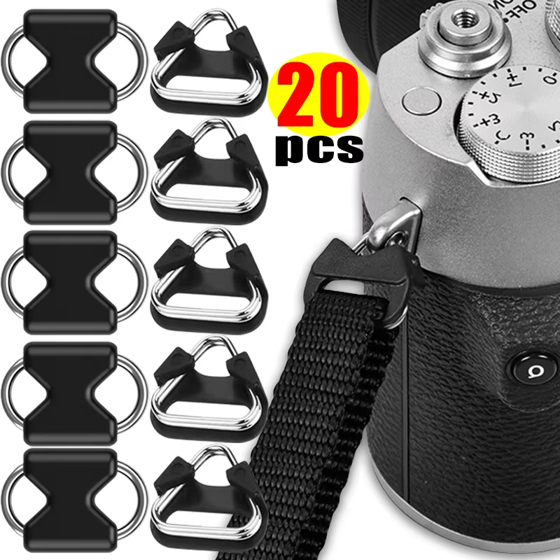 D Ring Strap - 20/2 Stück Kamera-Trageringe, Dreieckige Split-Ringe, Haken,