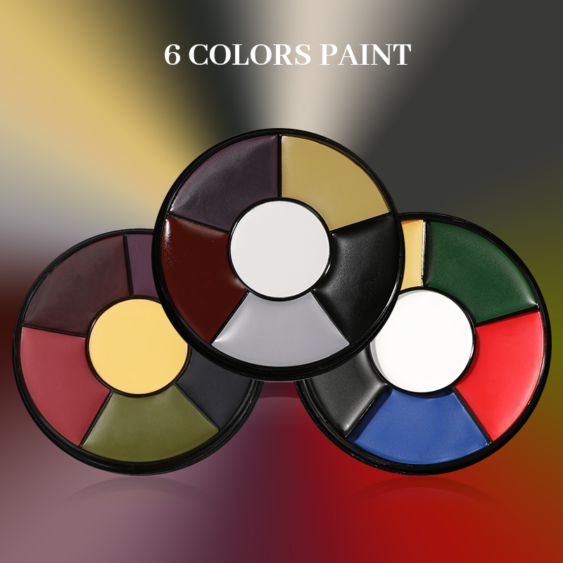 Body Paint Sfx - 6-Farben-Öl-Gesichtsbemalungspalette für Halloween, Party, Camo, Gesichts-