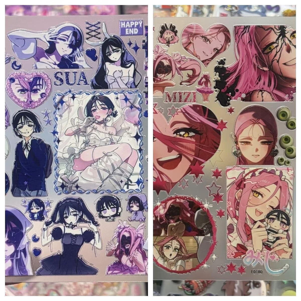 Cosplay Prop Book - Anime Alien Stage MIZI SUA 3D-Reliefaufkleber