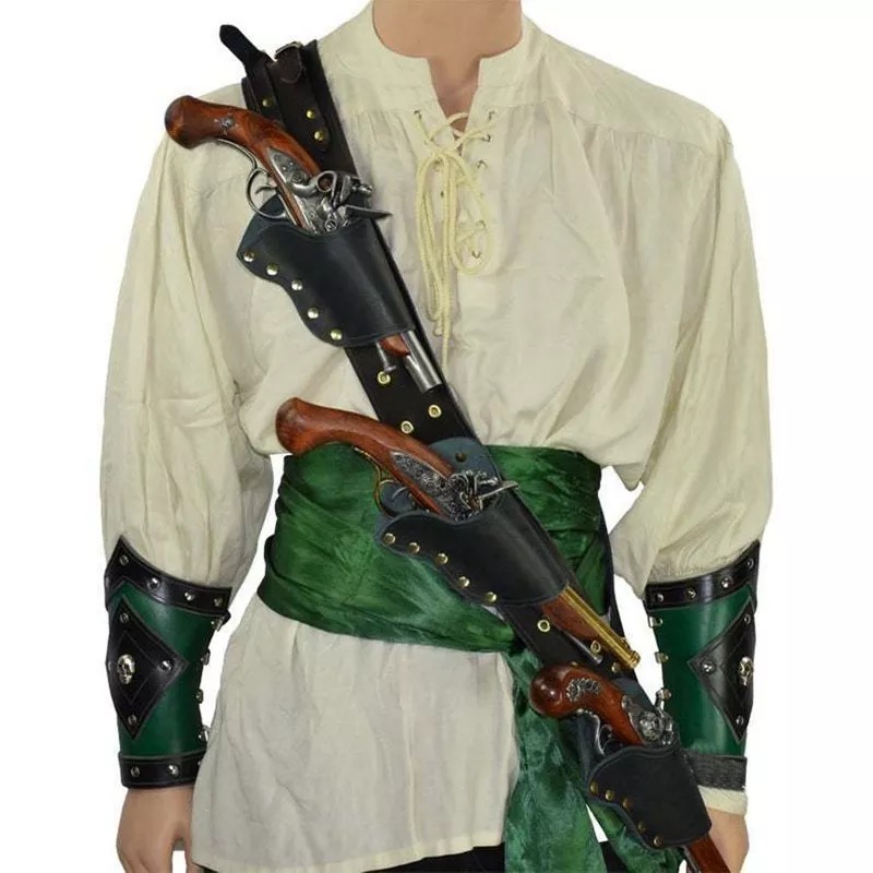 Cosplay Prop Bag - Renaissance Pirate Flintlock Pistole Pistole Halter