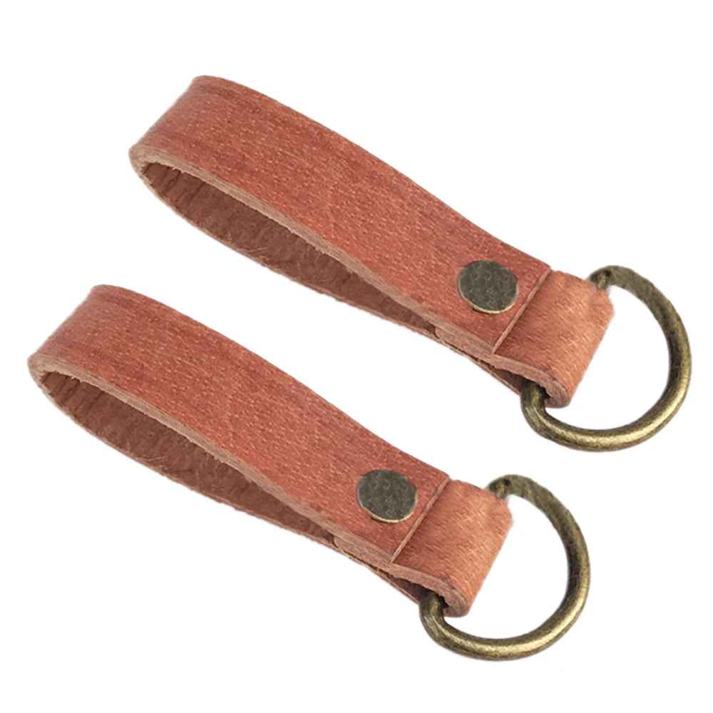 D Ring Strap - Paar Gürtelschlaufen aus Leder mit D-Ring-Schnalle