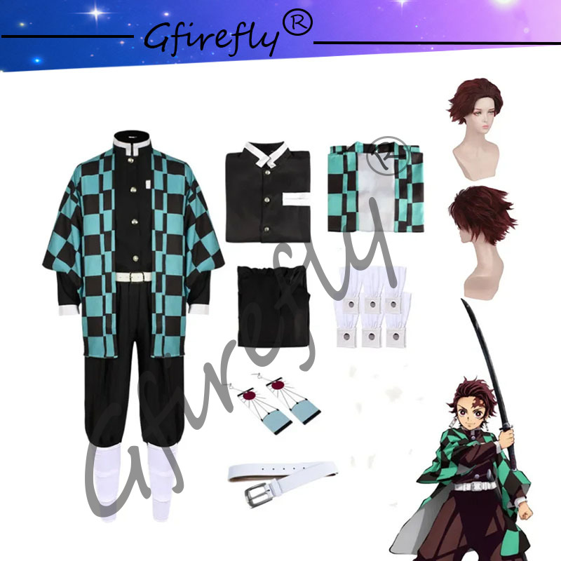 Kamado Tanjirou Cosplay Kostüm – Cosplay Prop Katana Bewertung und Preis