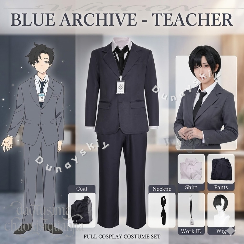Lehrer Sensei Cosplay Kostüm B – Cosplay Prop Business Bewertung und Preis