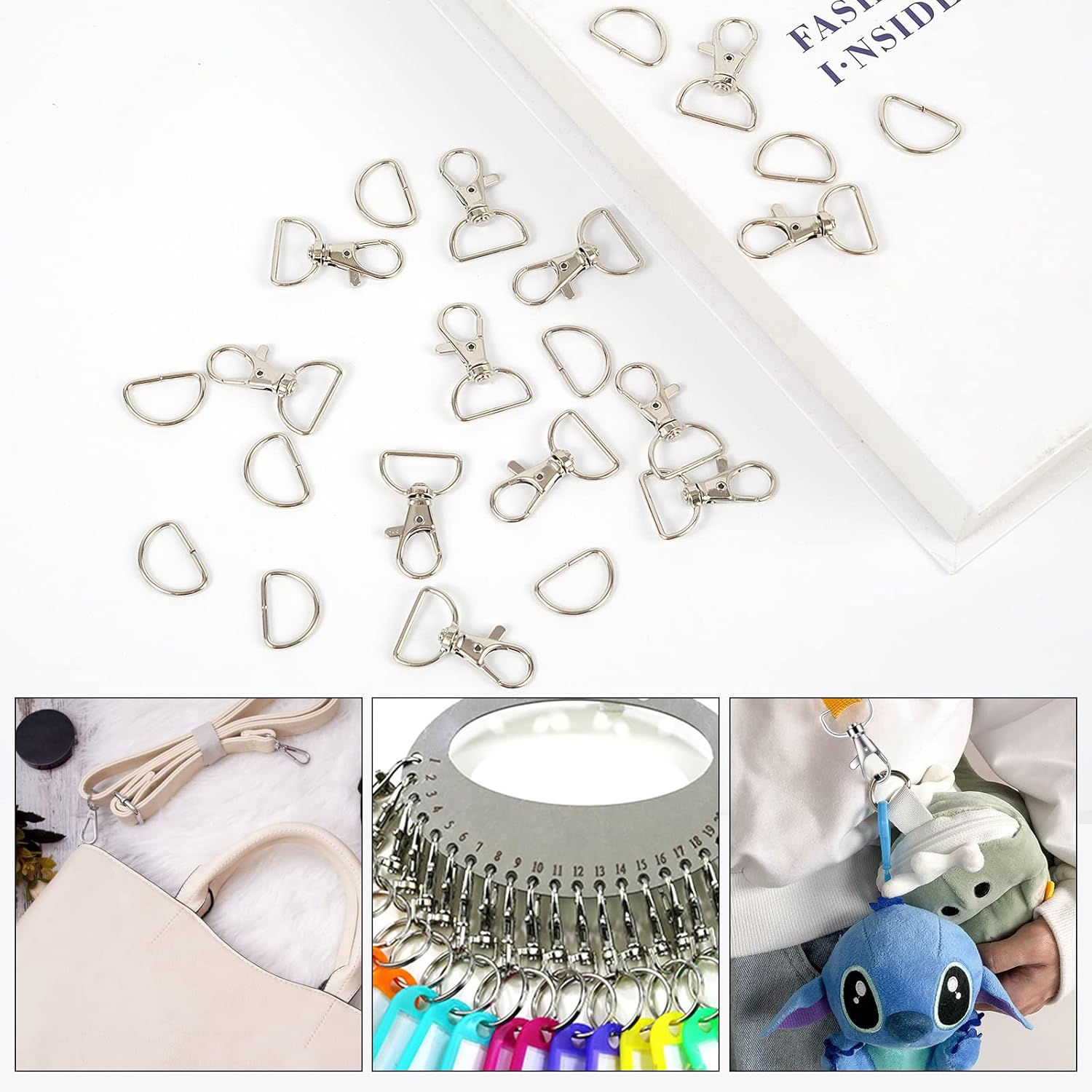 8/15/30er Set Karabinerhaken,  – D Ring Strap Bewertung und Preis