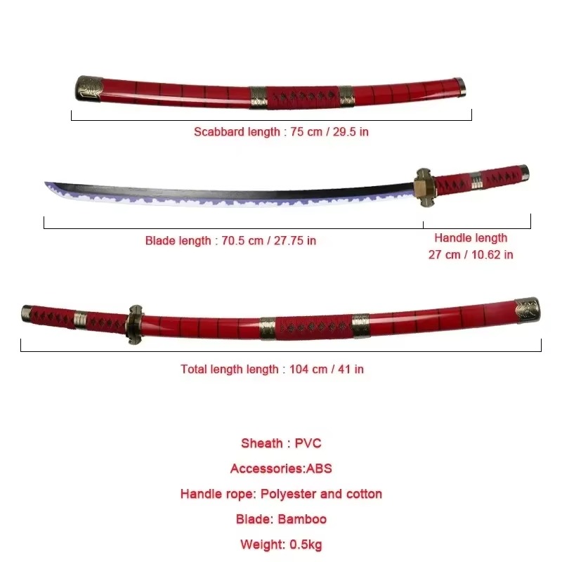 40incn Roronoa Zoro Katana Nin – Cosplay Prop Katana Bewertung und Preis