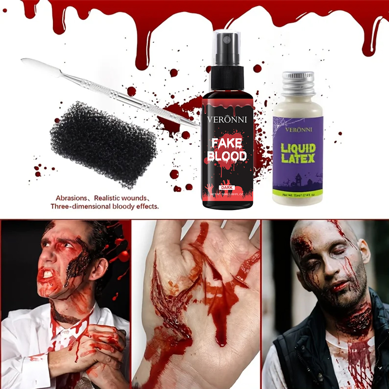 Flüssiges Latex-SFX-Make-up-Se – Body Paint Sfx Bewertung und Preis